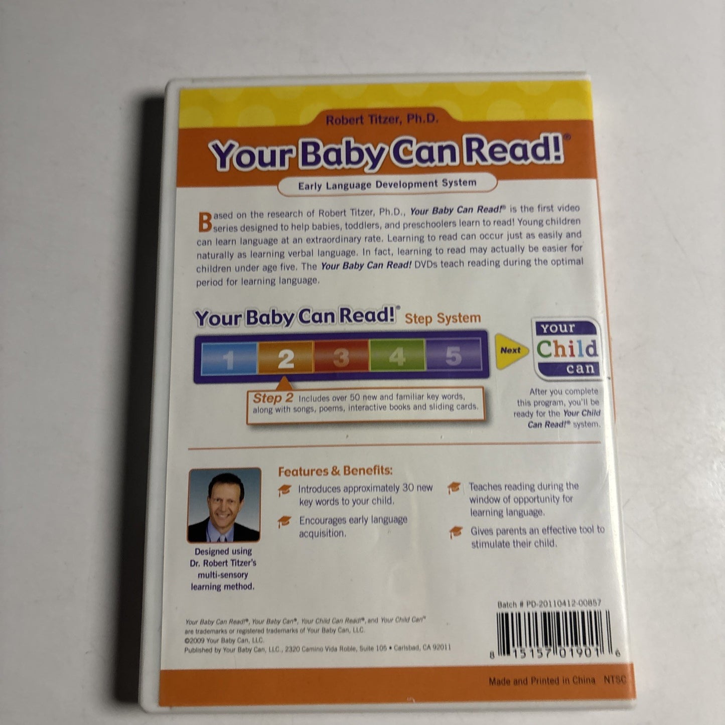 Your Baby Can Read Volume 2 DVD Robert Titzer All Regions