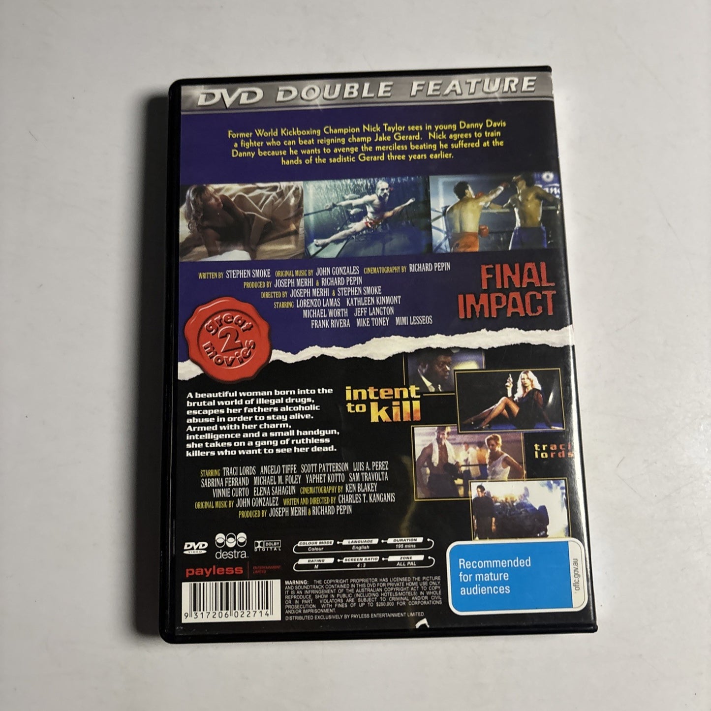 Final Impact / Intent to Kill DVD Region All