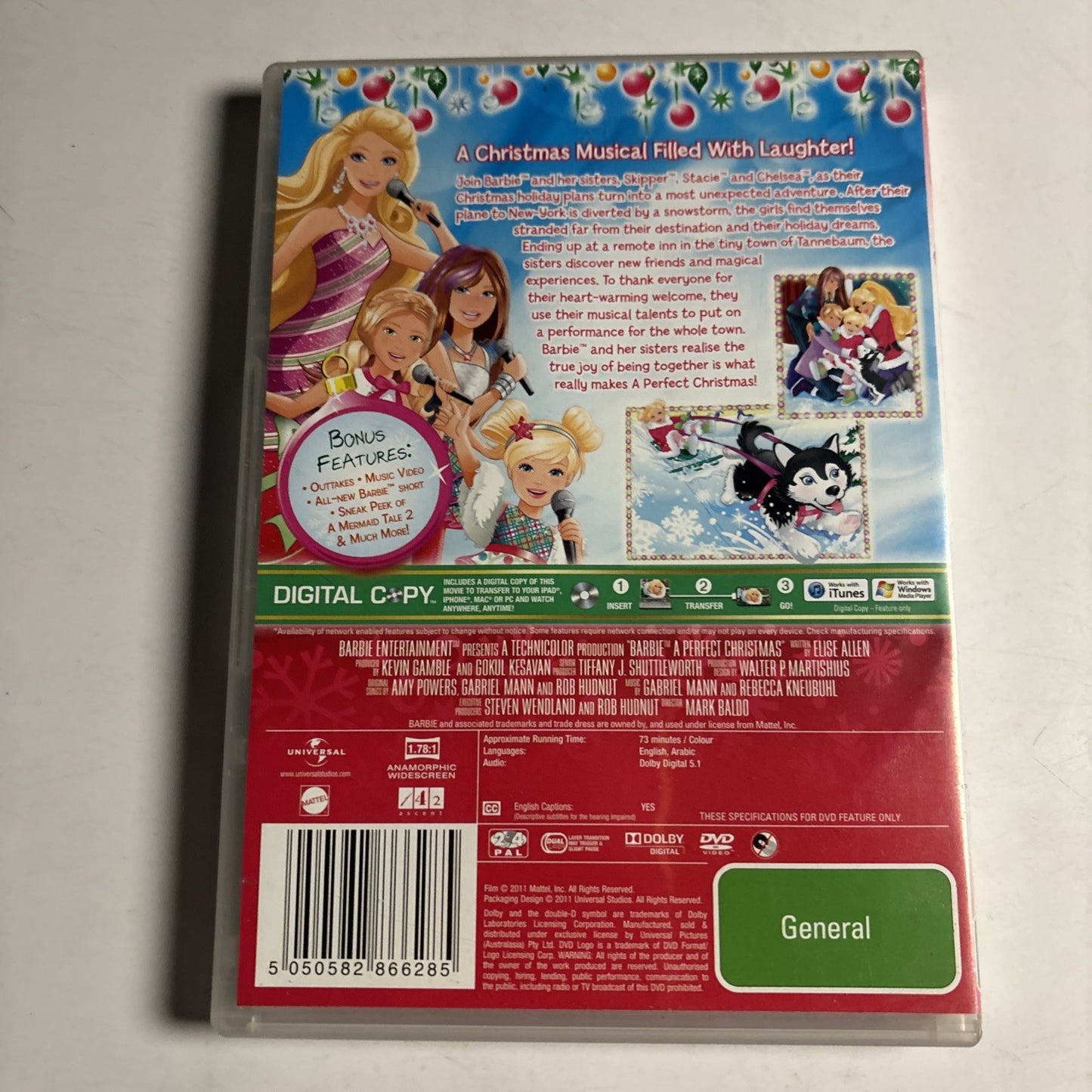 Barbie - A Perfect Christmas (DVD, 2011) Region 4 &2
