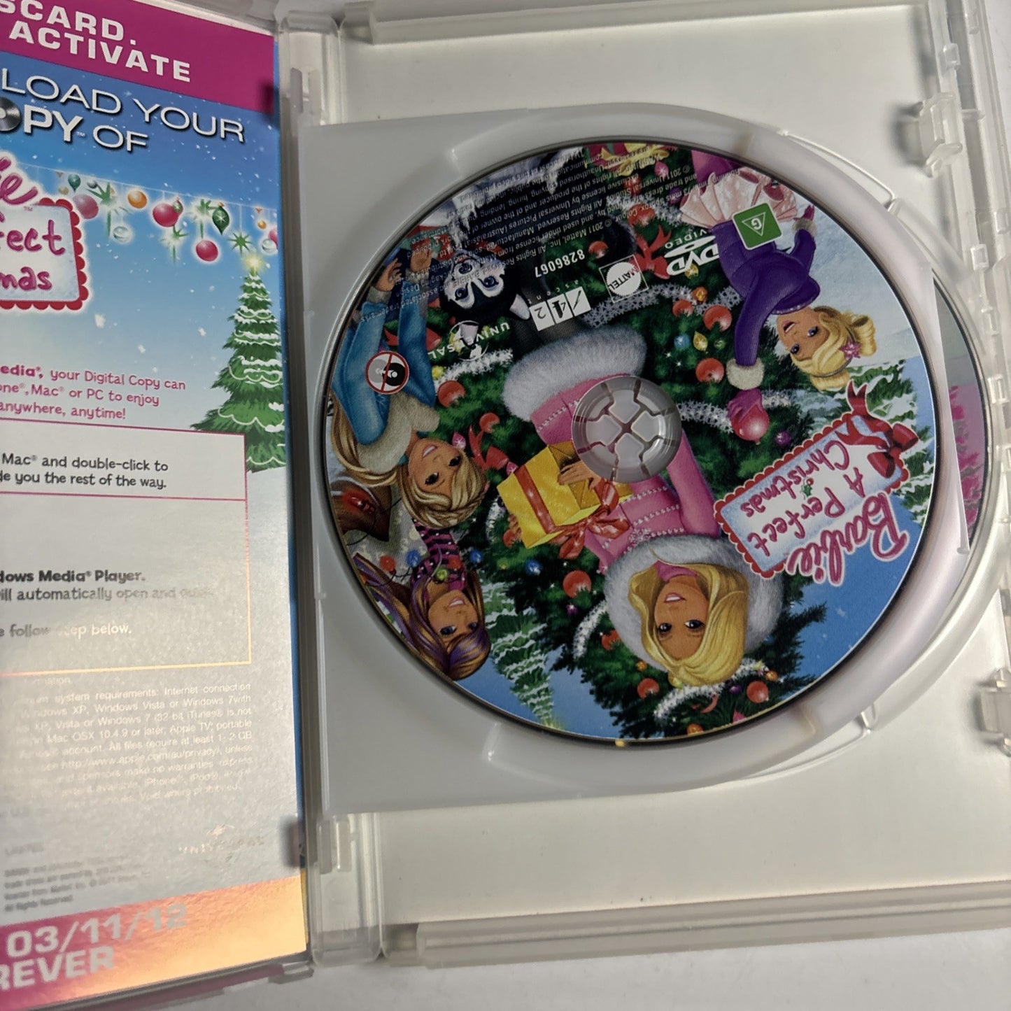 Barbie - A Perfect Christmas (DVD, 2011) Region 4 &2