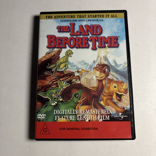 The Land before Time - The Movie : Vol 1 (DVD, 1988) Region 4 &2