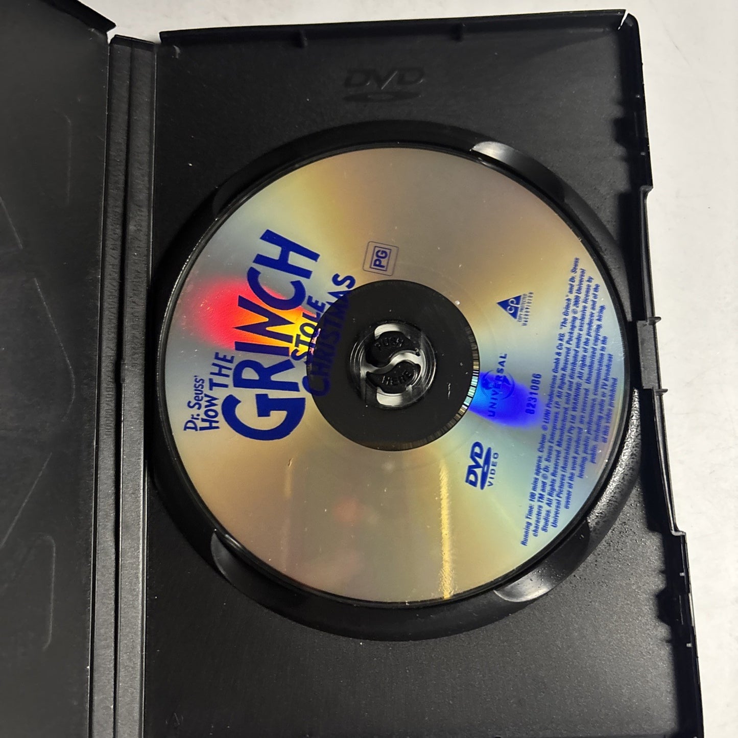 Dr Suess: How The Grinch Stole Christmas (DVD, 2000) Jim Carrey Region 4 &2