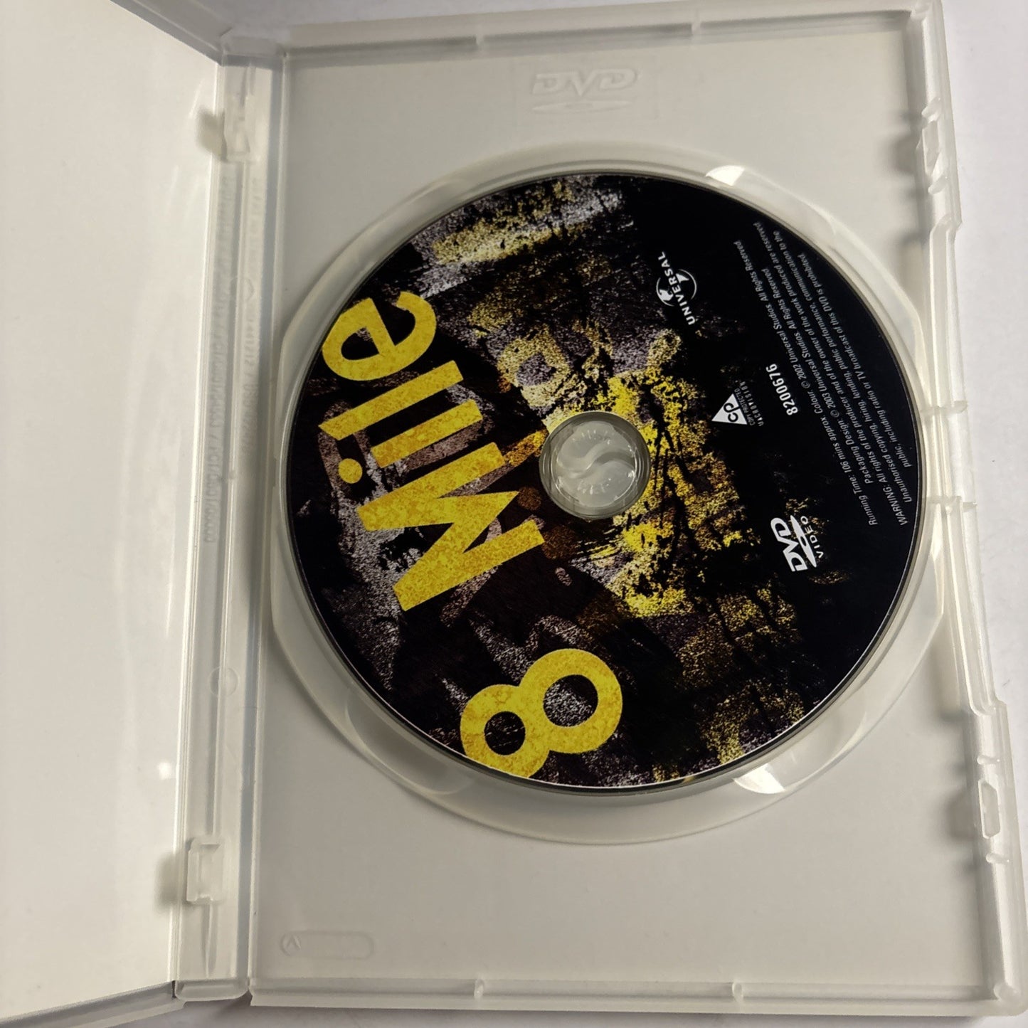 8 Mile (DVD, 2002) Eminem, Kim Basinger Region 4 &2