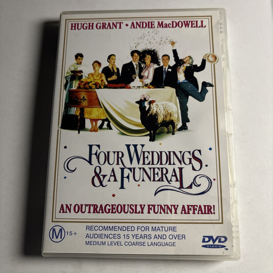 Four Weddings and a Funeral (DVD, 1993) Hugh Grant, Andie MacDowell Region 4