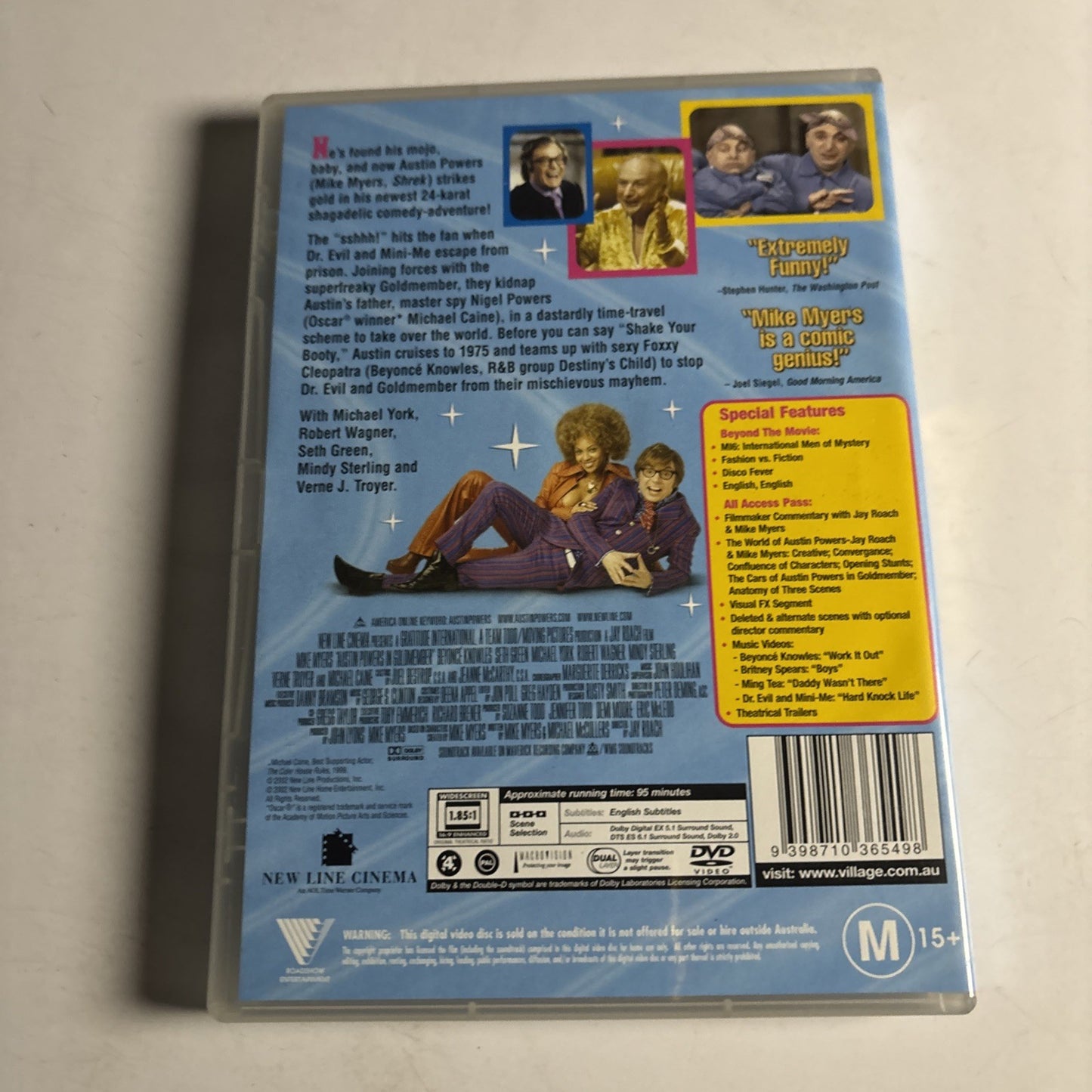 Austin Powers - Goldmember (DVD, 2002) Mike Myers Region 4