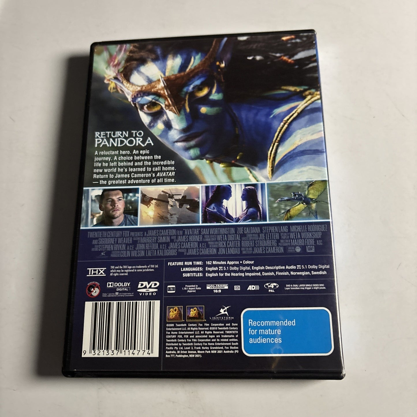 Avatar (DVD, 2009) Region 4