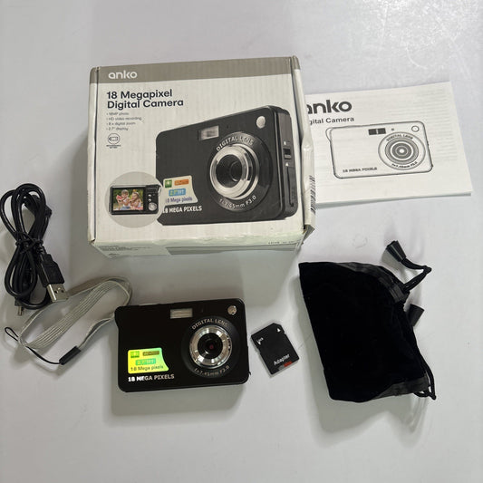 Anko 18 Megapixel Digital Camera  F004670 1gb SD Card