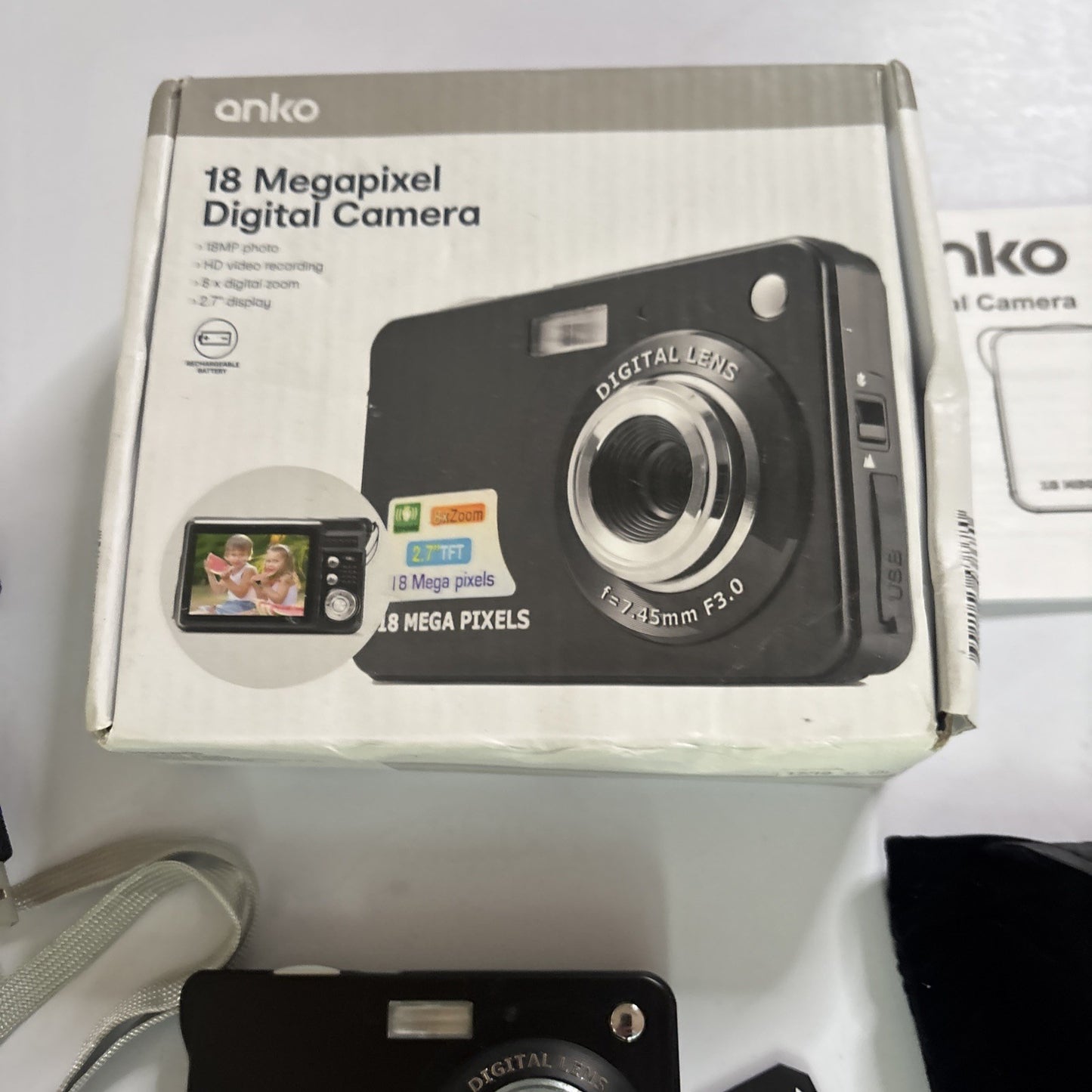 Anko 18 Megapixel Digital Camera  F004670 1gb SD Card
