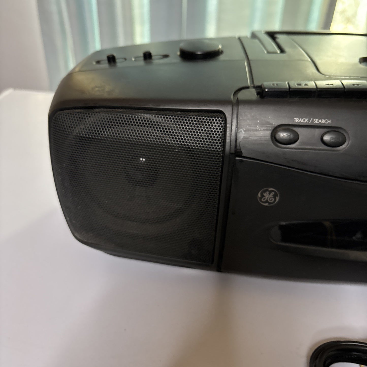 General Electric GE CD Radio Cassette Recorder Boombox EA3-7032 Dual Cassette