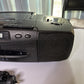 General Electric GE CD Radio Cassette Recorder Boombox EA3-7032 Dual Cassette