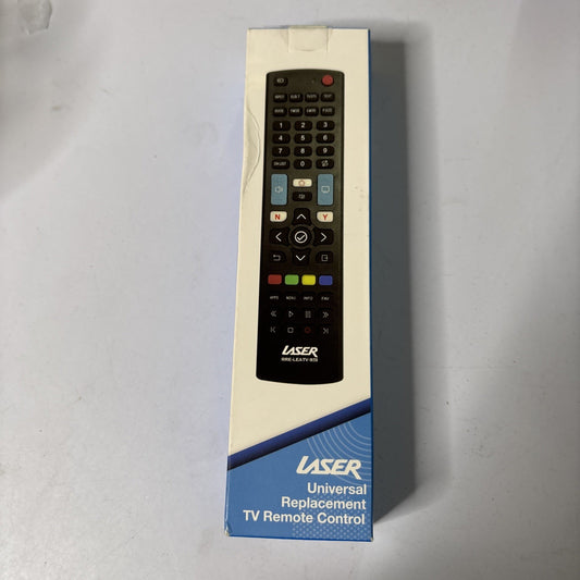 Laser Universal Remote Pre-Coded & Learning Mode Replacement For LED TV Black