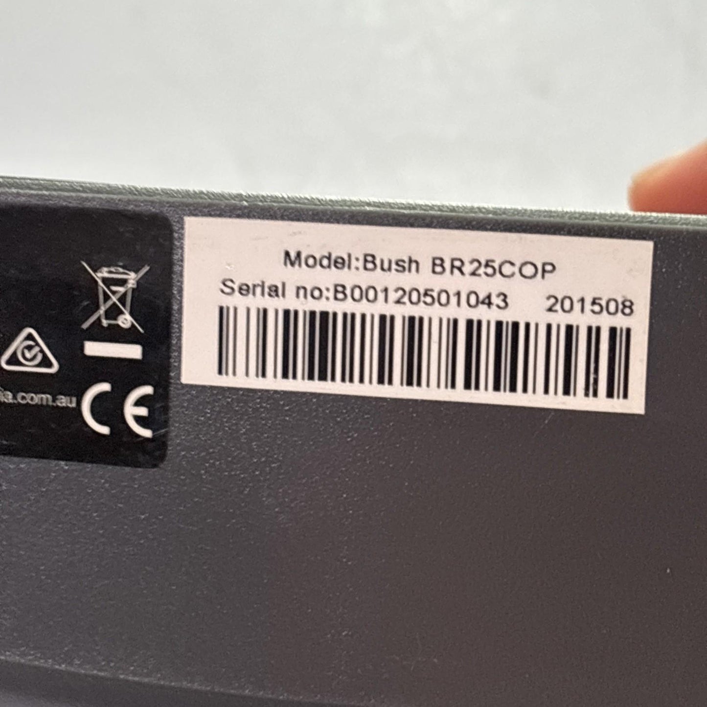 Bush DAB+ Portable Digital Radio FM With Power Supply BR25COP