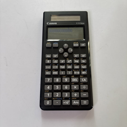Canon F-717SGA Scientific Calculator Dual Solar Battery Powered