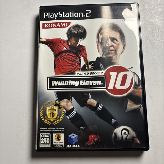 World Soccer Winning Eleven 10  PS2 Sony PlayStation NTSC-J JAPAN Game