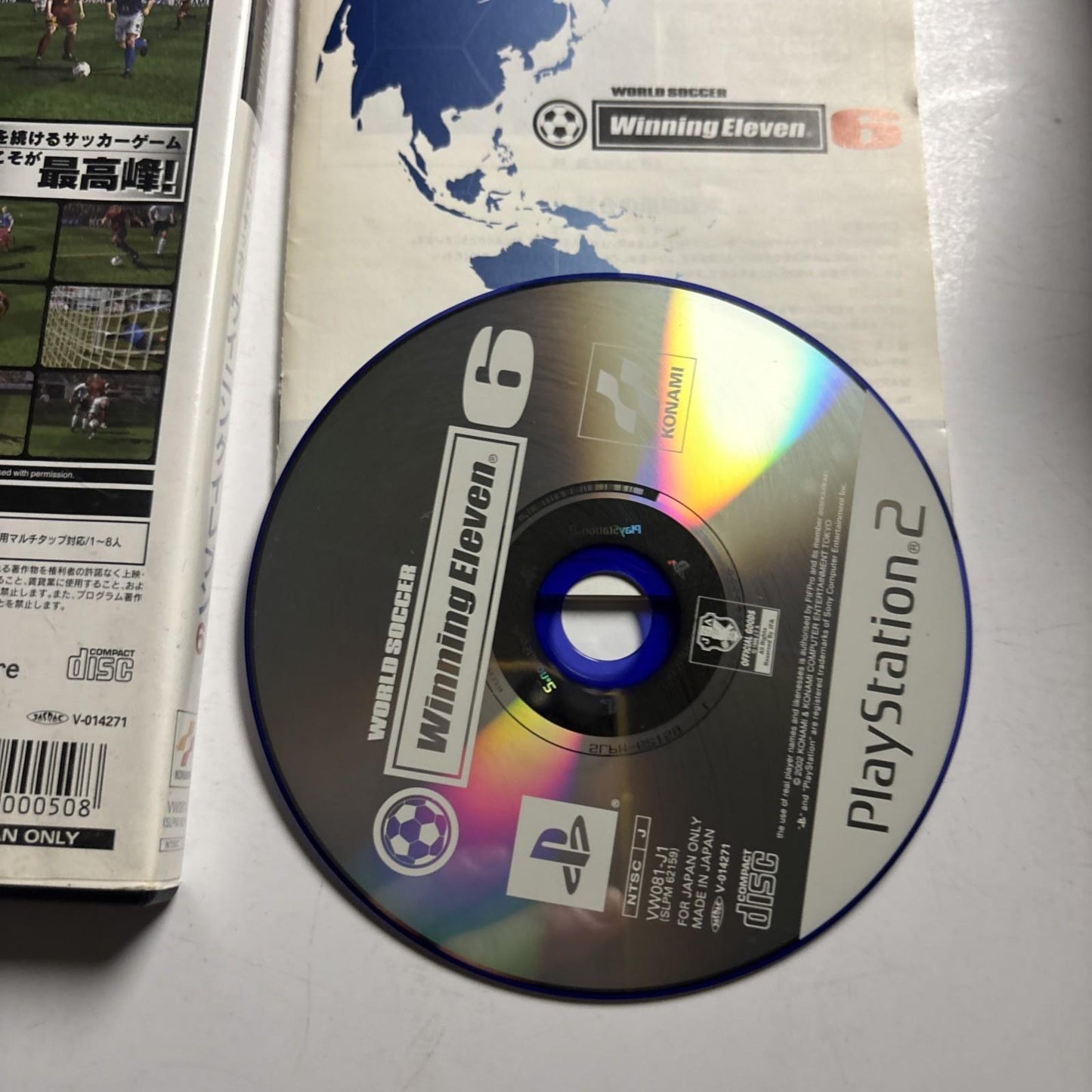 World Soccer Winning Eleven 6 PS2 Sony PlayStation NTSC-J JAPAN Game Complete
