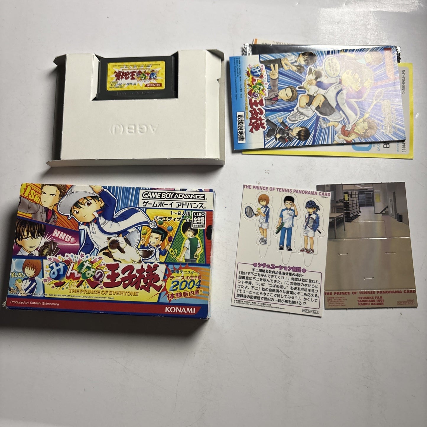 Minna no Ouji-Sama Tennis GBA Nintendo Gameboy Advance JAPAN Complete