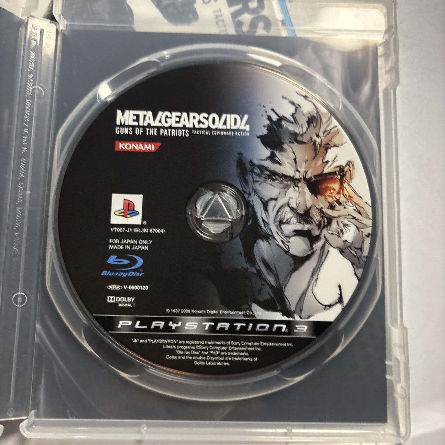 Metal Gear Solid 4 Box Set PS3 Sony PlayStation 3 JAPAN 2008 Game Complete