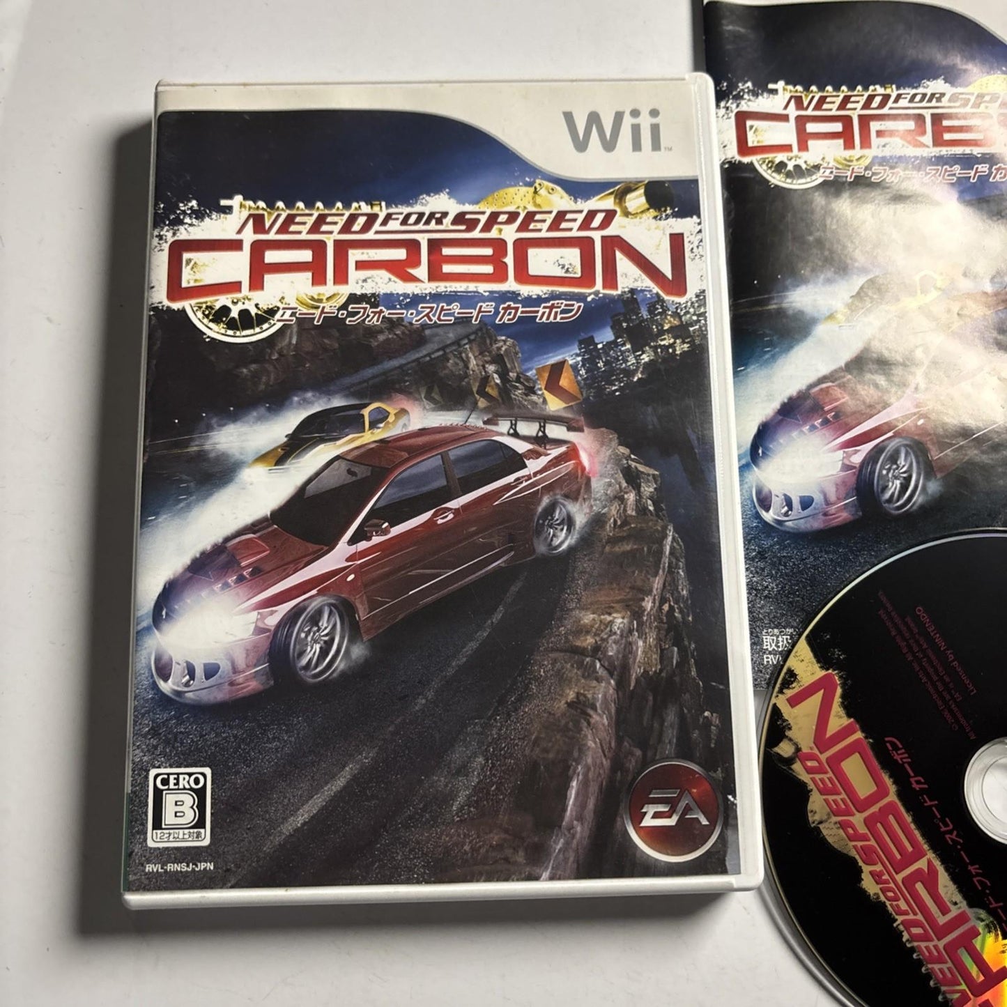 Need For Speed Carbon Nintendo Wii NTSC-J JAPAN Racing Game Complete