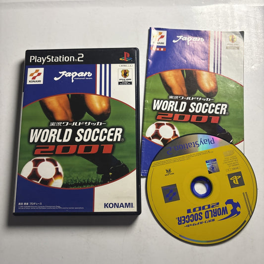 Jikkyou World Soccer 2001 PS2 Sony PlayStation NTSC-J JAPAN Game Complete
