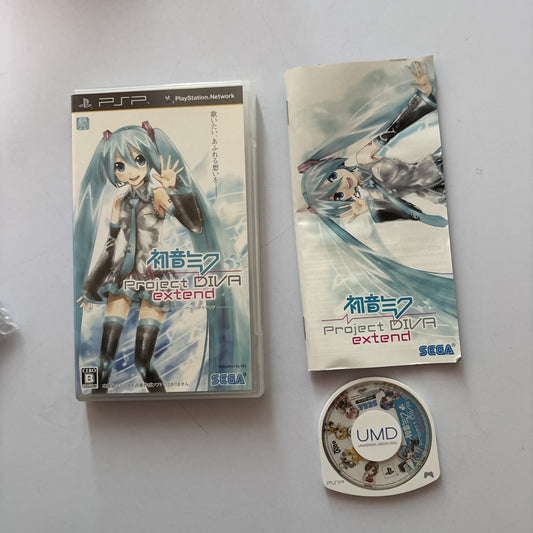 Hatsune Miku Project Diva Extend PSP Sony PlayStation Portable JAPAN Complete