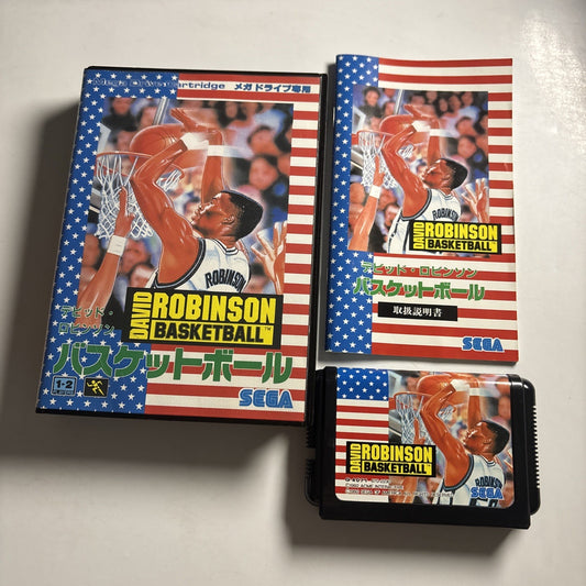 David Robinson Basketball 1992 SEGA Mega Drive MD NTSC-J JAPAN Game Complete