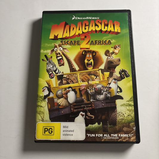 Madagascar: Escape 2 Africa (DVD, 2008) Dreamworks Animation Region 4