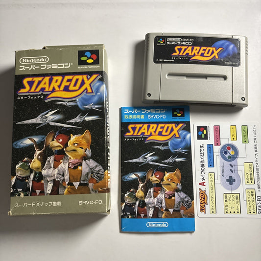 Star Fox 1993 Nintendo Super Famicom SNES NTSC-J JAPAN Game Complete