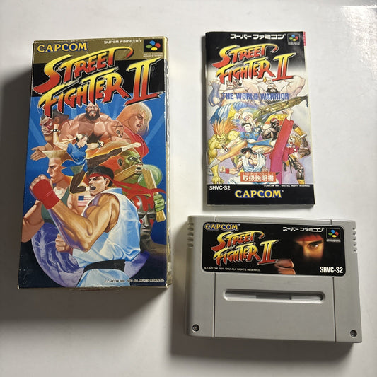 Street Fighter 2 1992 Nintendo Super Famicom SNES NTSC-J JAPAN Game Complete