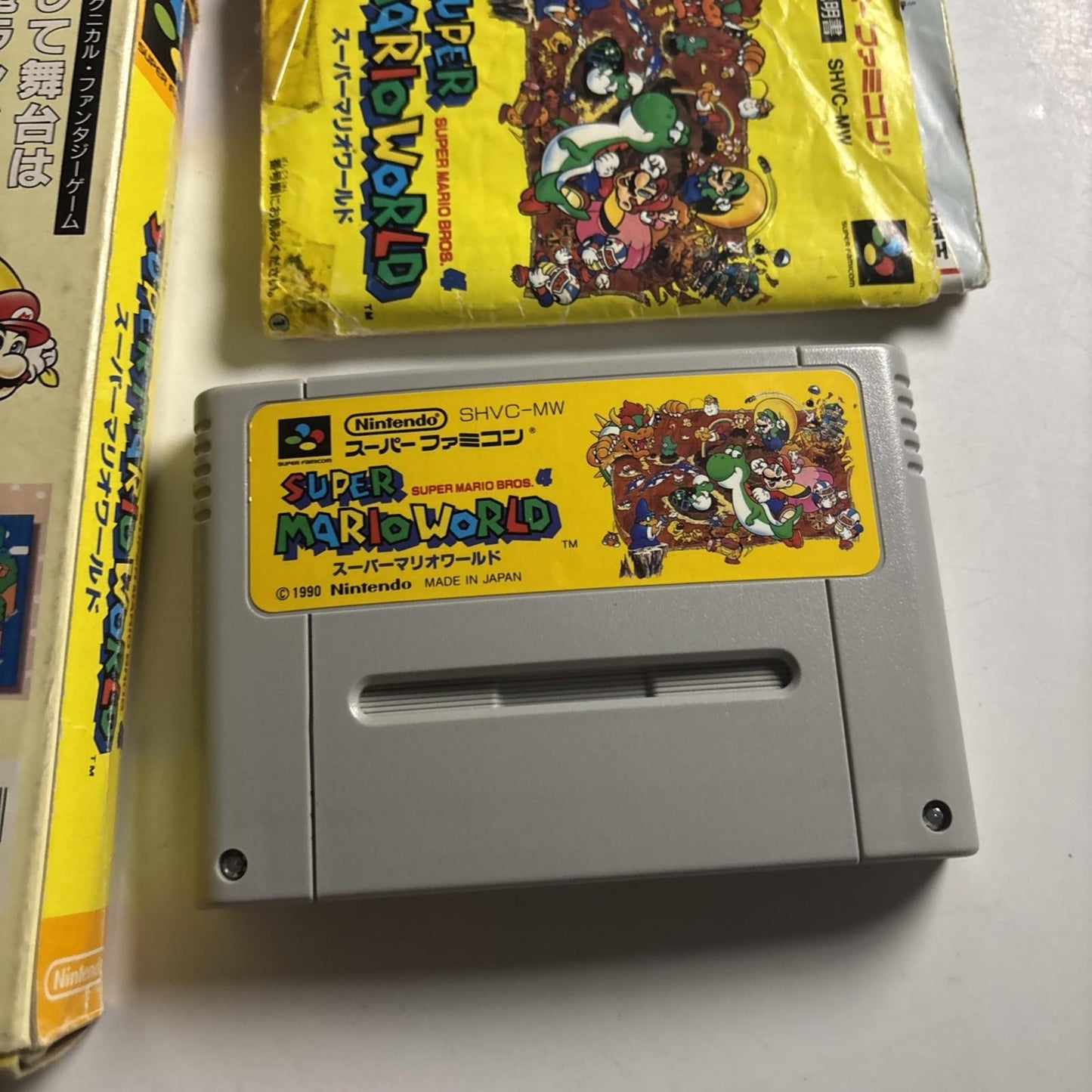 Super Mario World 1990 Nintendo Super Famicom NTSC-J JAPAN Game Complete