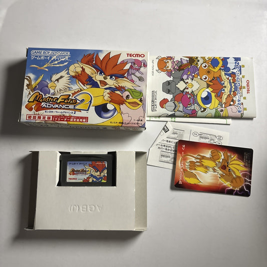 Monster Farm Advance 2  GBA Nintendo Gameboy Advance JAPAN Game Complete