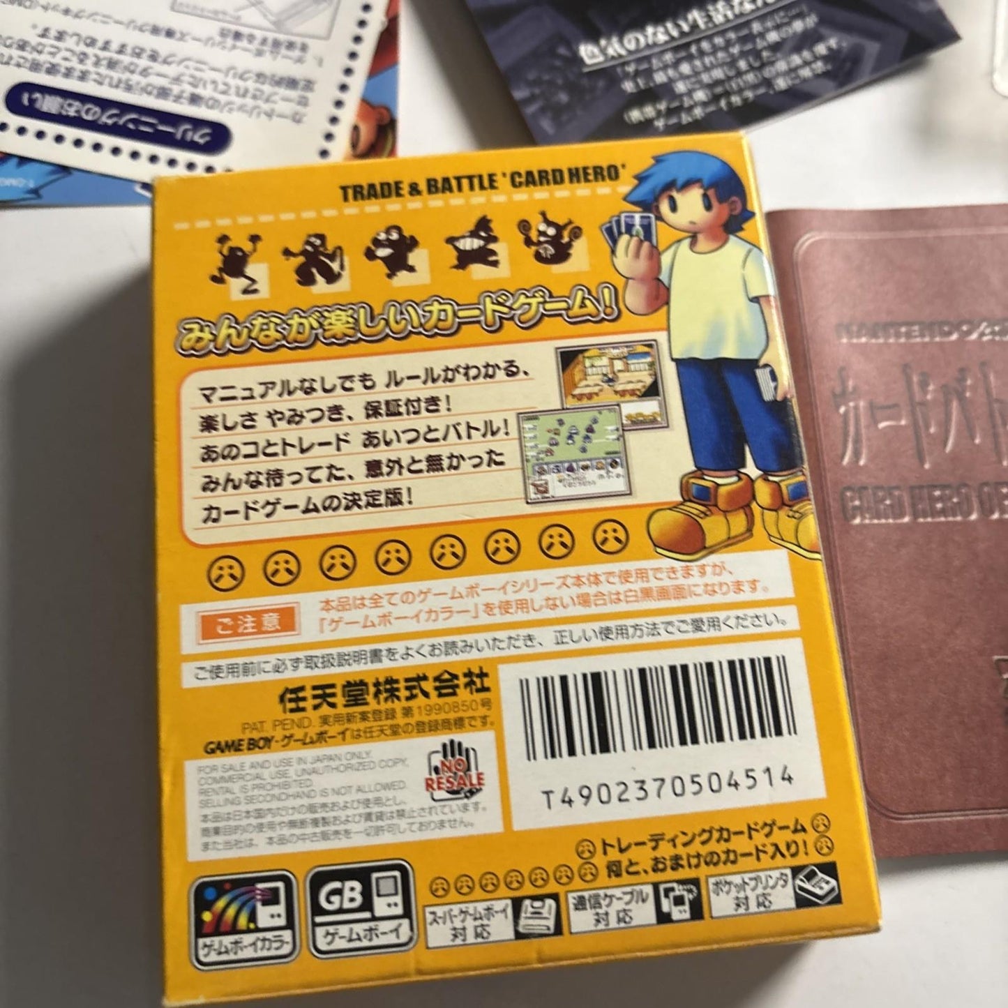 Trade & Battle: Card Hero GBC Gameboy Color JAPAN Complete *Unopened Card*