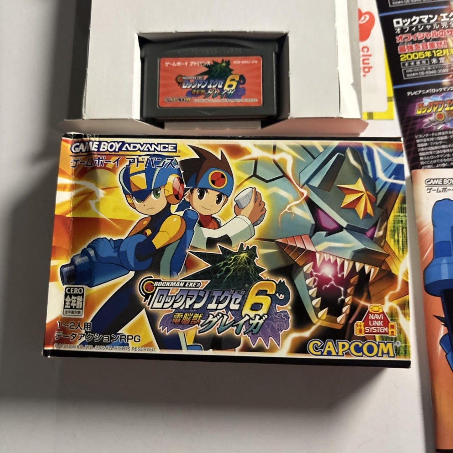 Rockman Battle Network EXE 6 Cyber Beast GBA Gameboy Advance JAPAN Complete