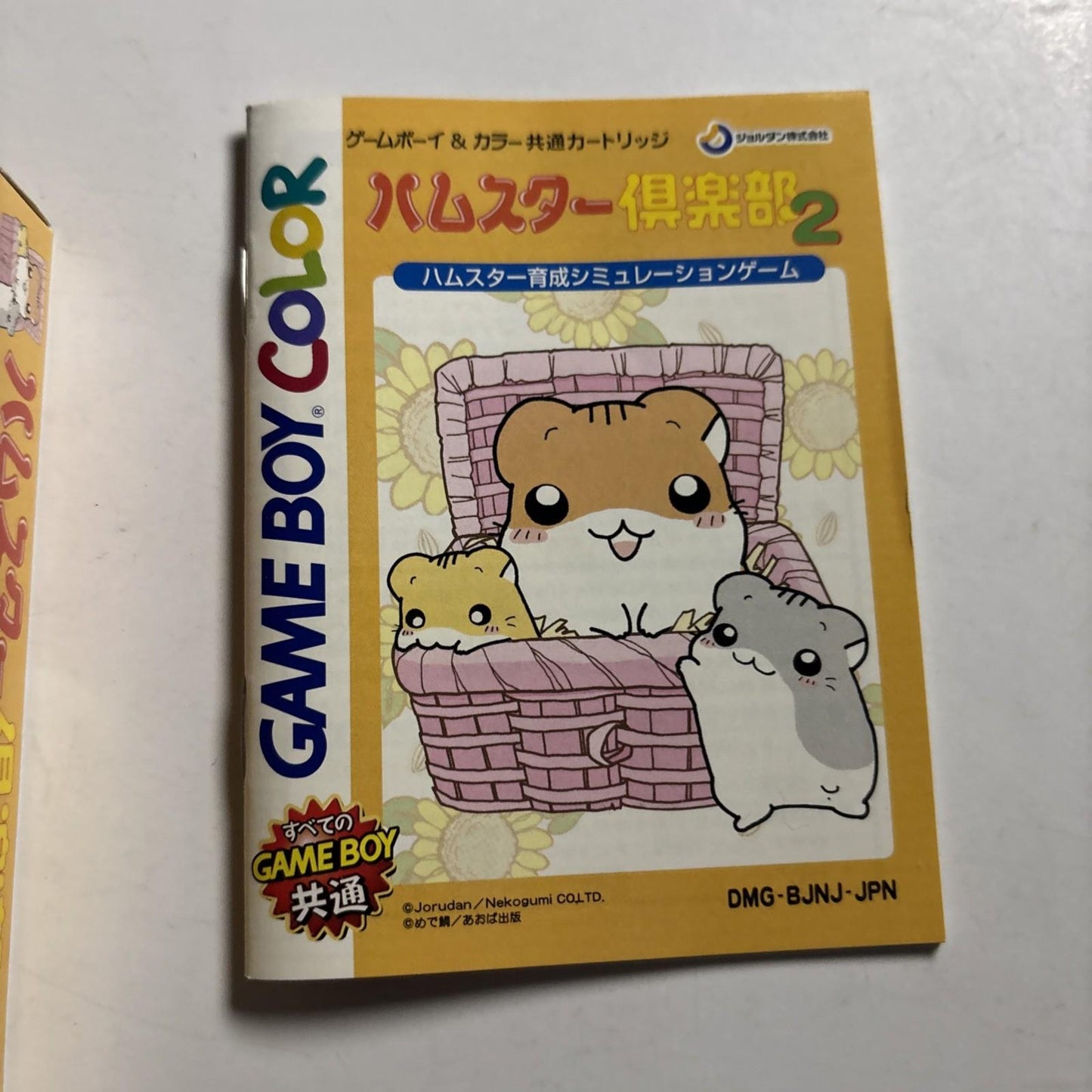 Hamster Club 2 GBC Nintendo Gameboy Color JAPAN 2000 Game Complete