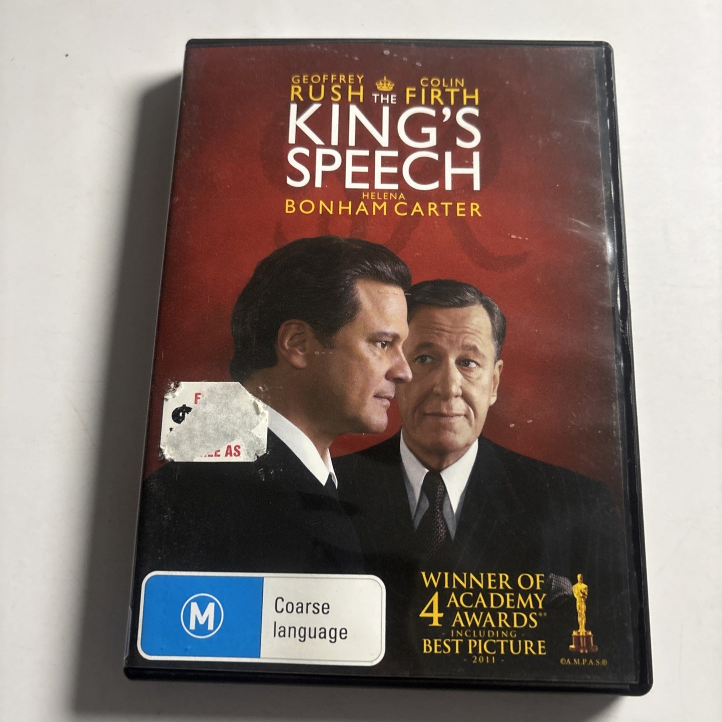 The King's Speech (DVD, 2010) Geoffrey Rush, Colin Firth Region 4