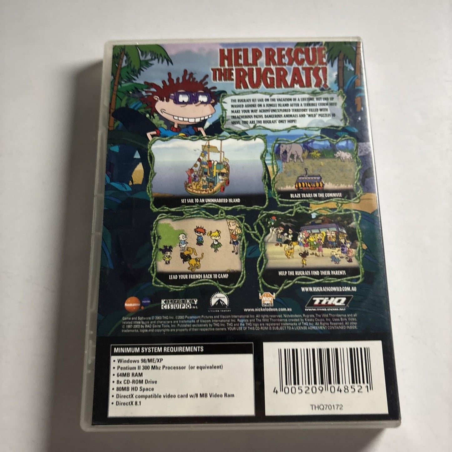Rugrats Go Wild PC CDROM Windows Game