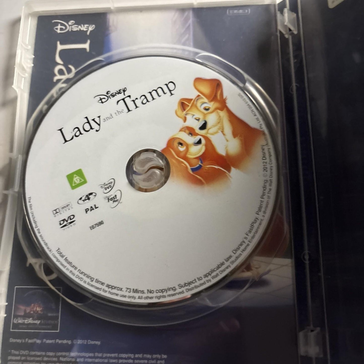 Lady And The Tramp (DVD, 1955) Disney Region 4