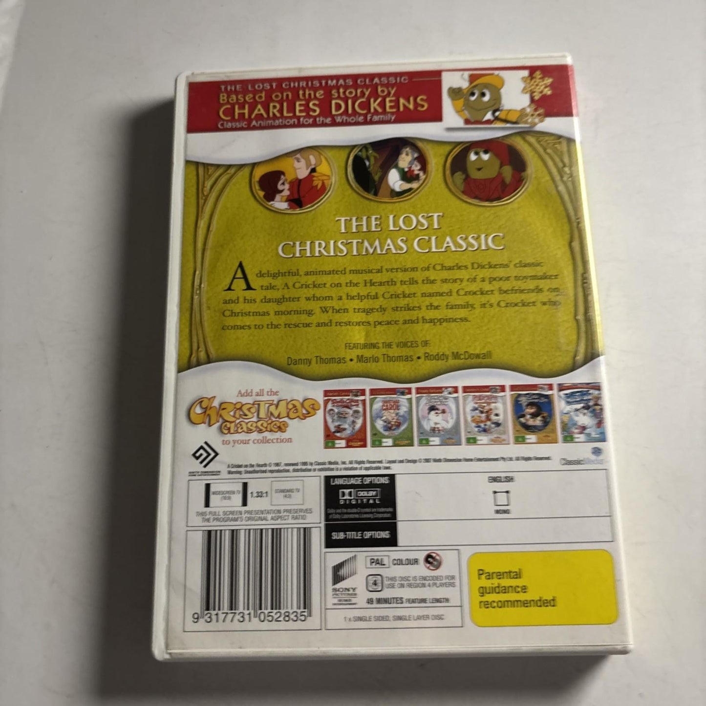 Cricket On The Hearth (DVD, 1967) Animation Charles Dickens Classic Region 4