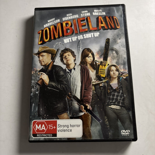 Zombieland (DVD, 2009) Woody Harrelson, Emma Stone Region 4