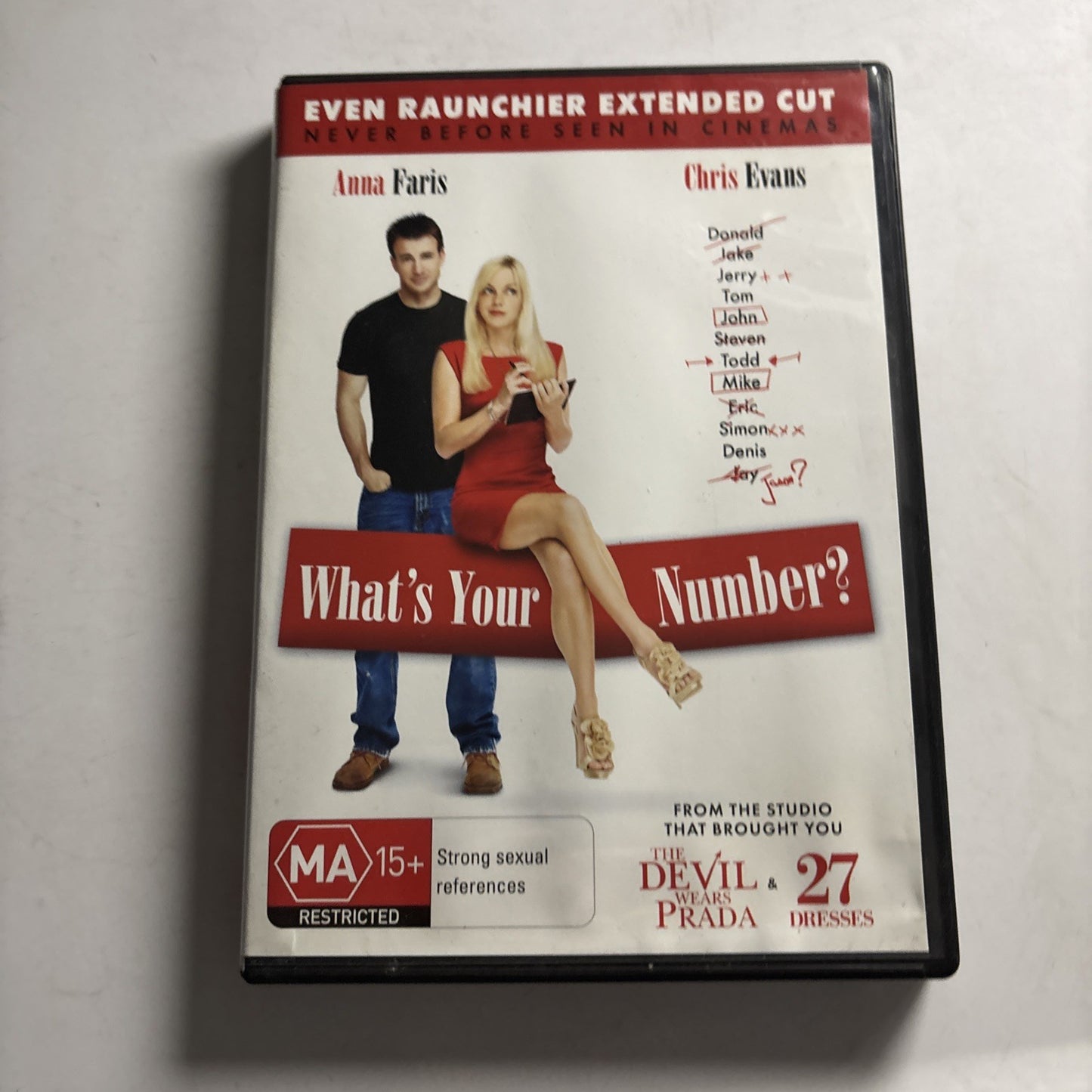 What's Your Number? (DVD, 2011) Anna Faris, Chris Evans Region 4