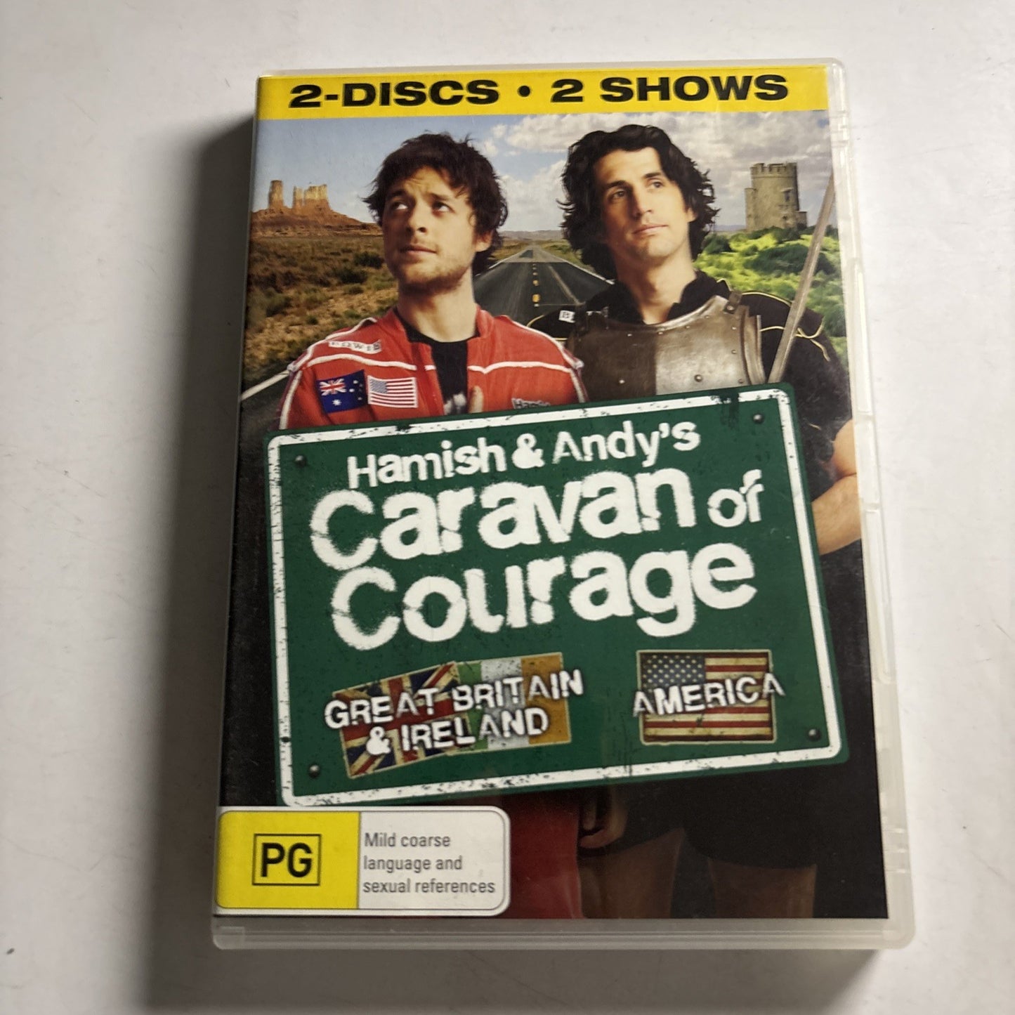 Hamish And Andy's Caravan Of Courage USA & Europe (DVD, 2009) Region 4 &2