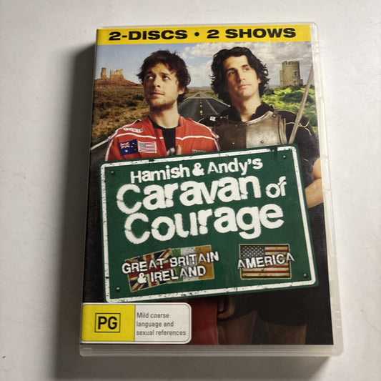 Hamish And Andy's Caravan Of Courage USA & Europe (DVD, 2009) Region 4 &2