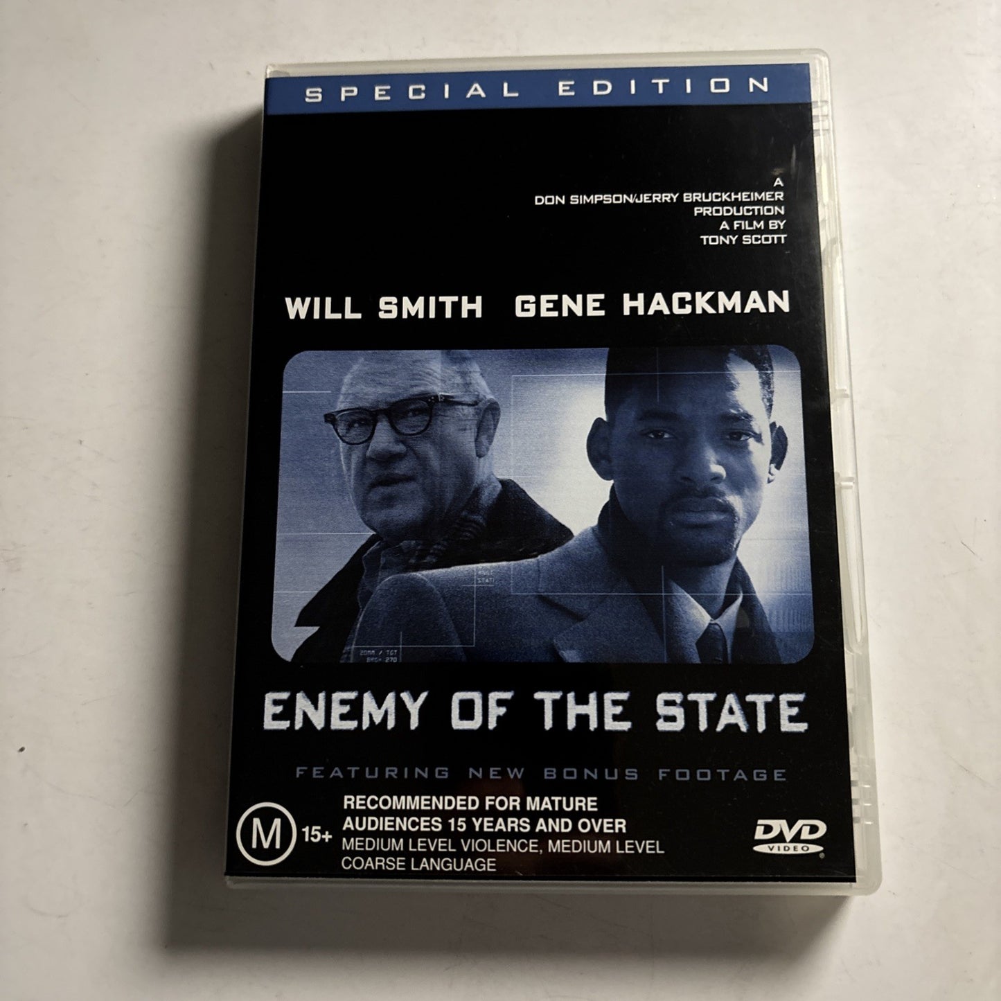 Enemy Of The State (DVD, 1998) Will Smith, Gene Hackman Region 4 NEW
