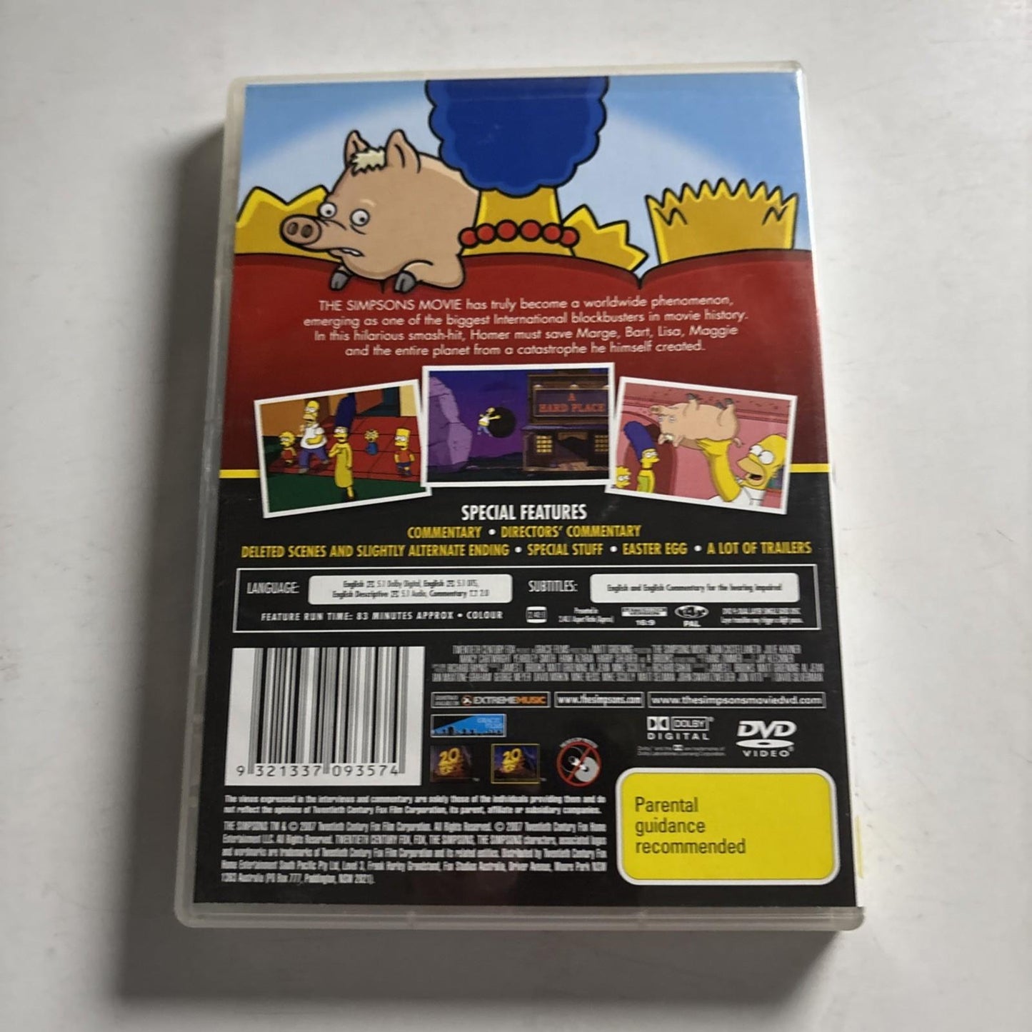 The Simpsons : The Movie (DVD, 2007) Region 4