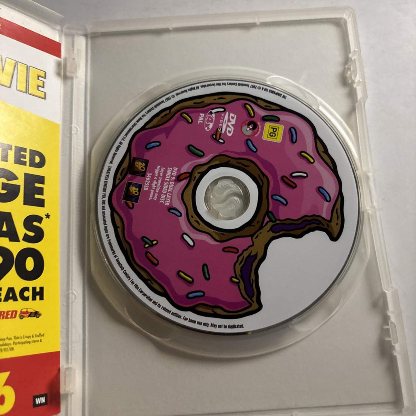 The Simpsons : The Movie (DVD, 2007) Region 4