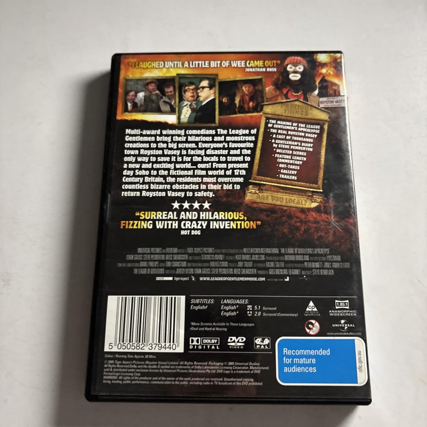 The League Of Gentlemen's Apocalypse (DVD, 2005) Region 4 &2