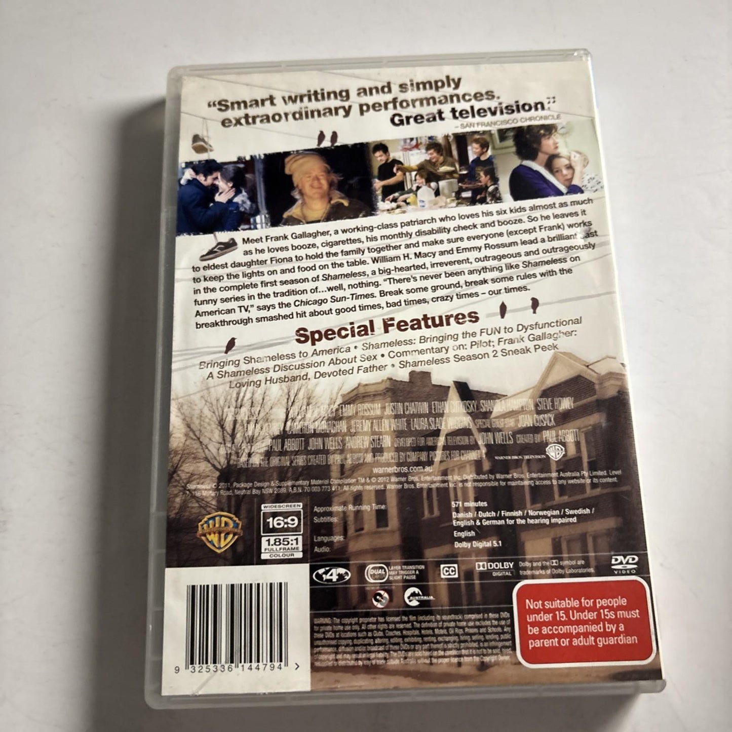 Shameless : Season 1 (DVD, 2011) William H. Macy  Region 4