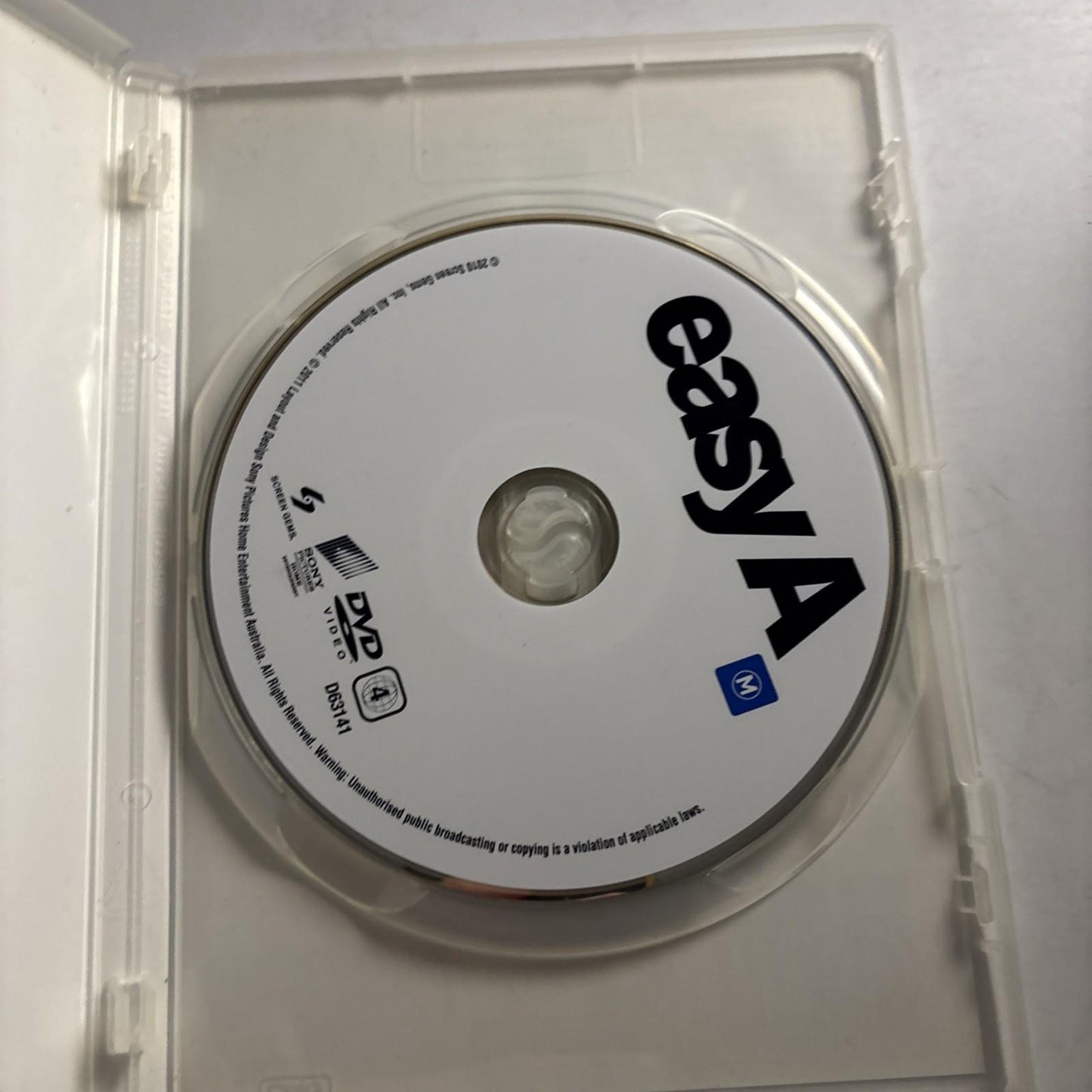 Easy A (DVD, 2010) Emma Stone Region 4