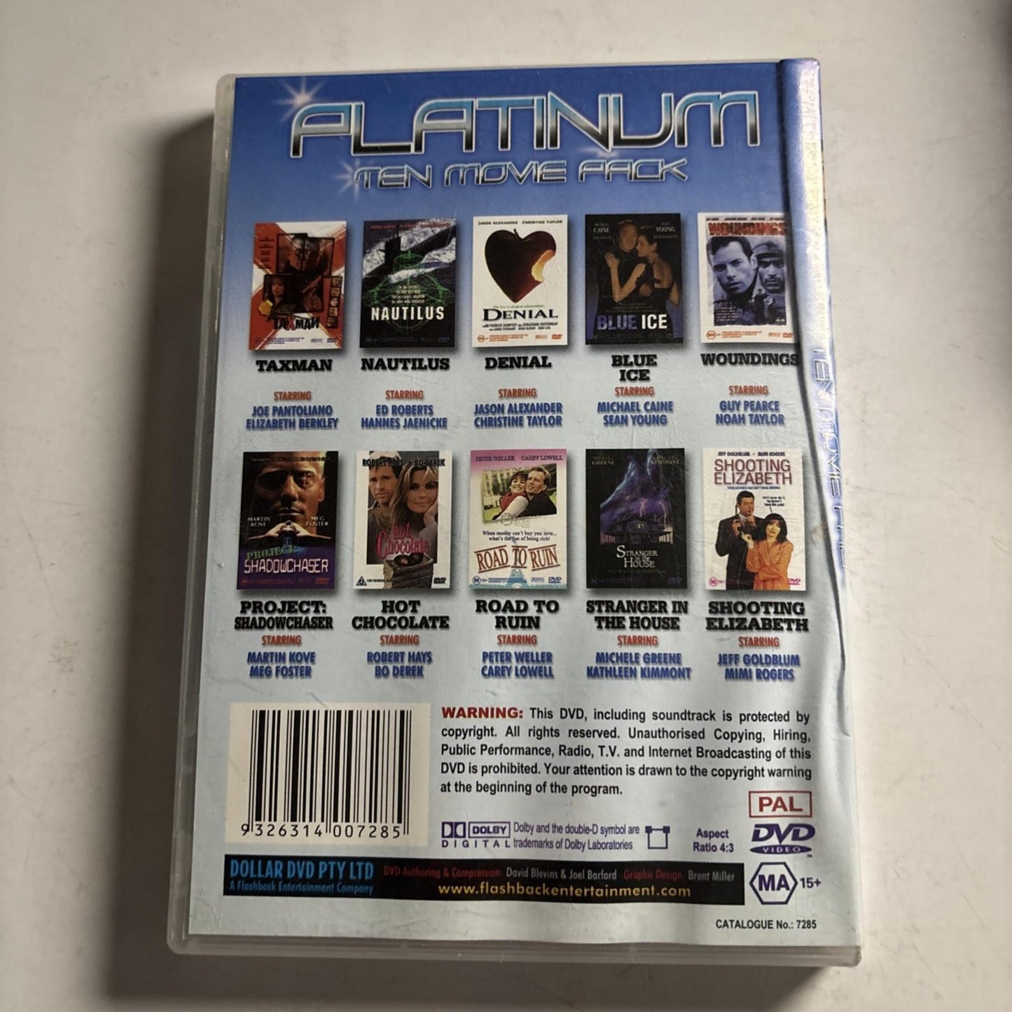 Platinum Ten 10 Movie Pack (DVD, 4-Disc) Michael Caine All Regions