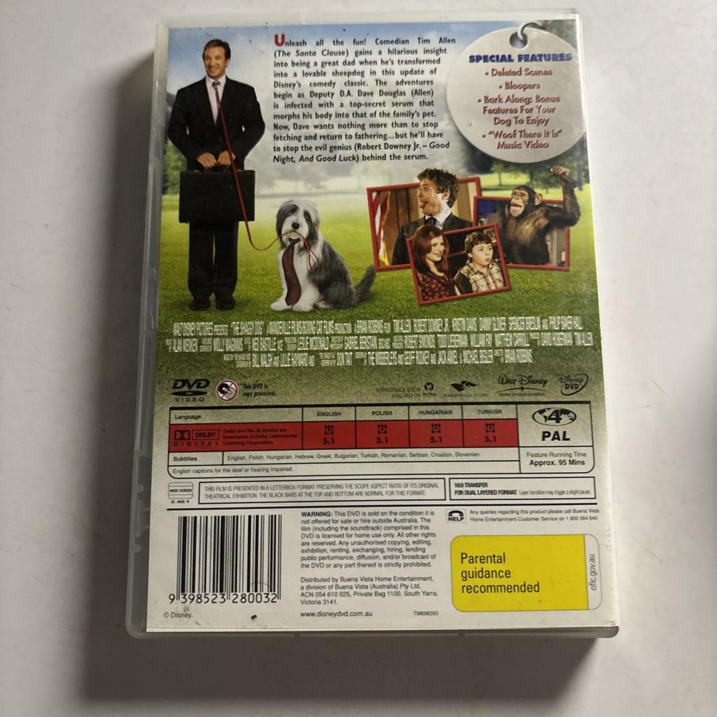 The Shaggy Dog (DVD, 2006) Tim Allen Region 4