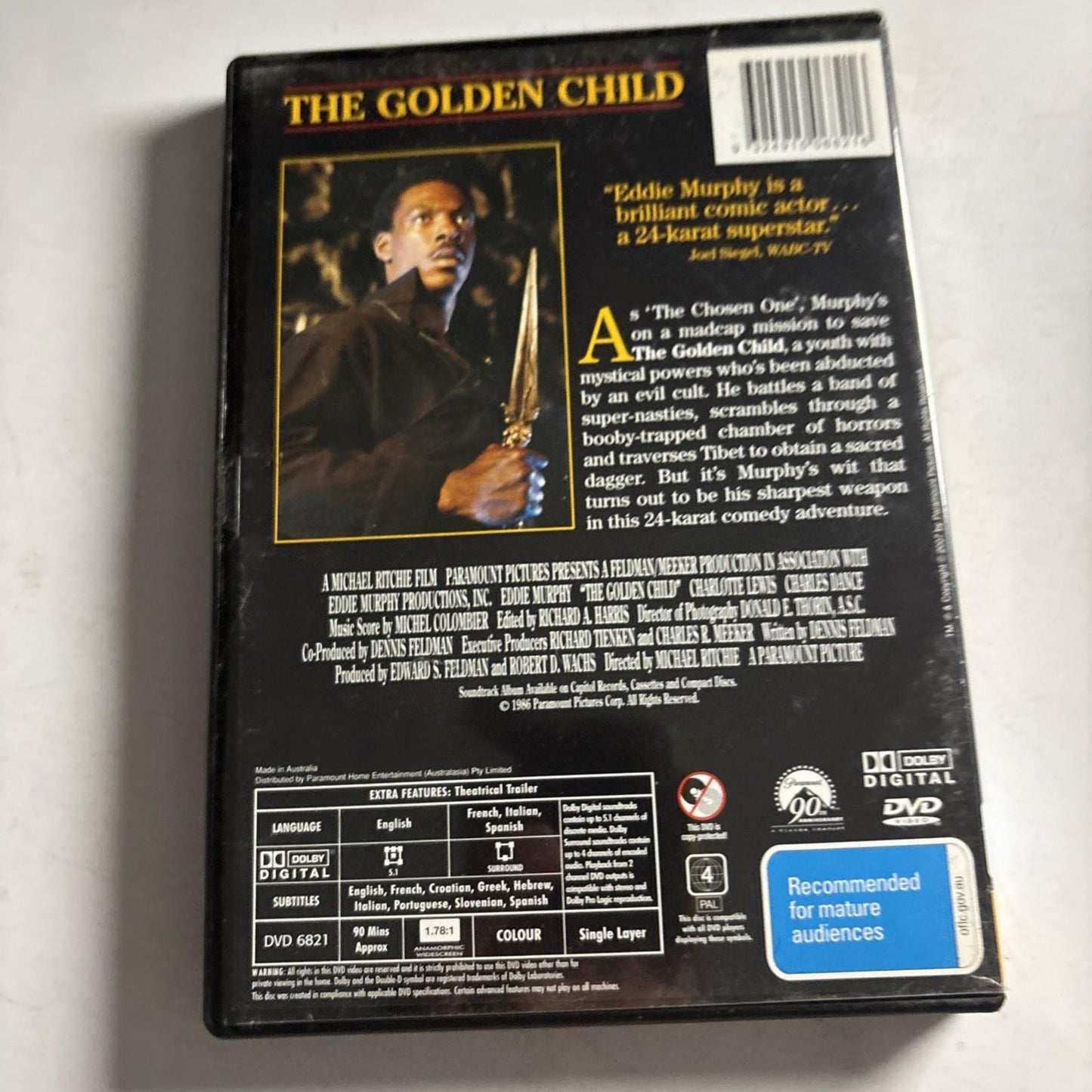 The Golden Child (DVD, 1986) Eddie Murphy Region 4